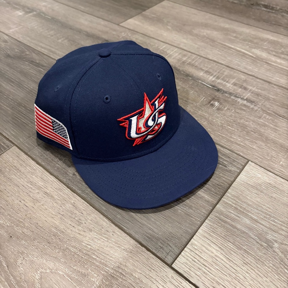 Team USA WBC World Baseball Classic Baseball Cap Hat New Era 7 1/4 Trea Turner